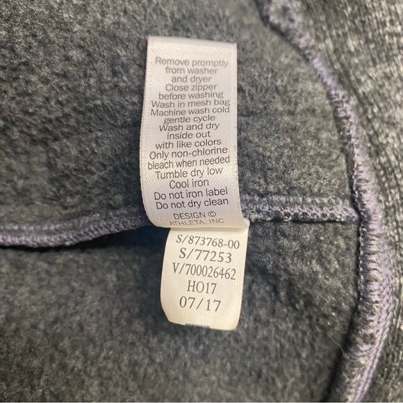 Athleta Cya Stronger Fleece Full-Zip Hoodie Long Jacket - Picture 12 of 13